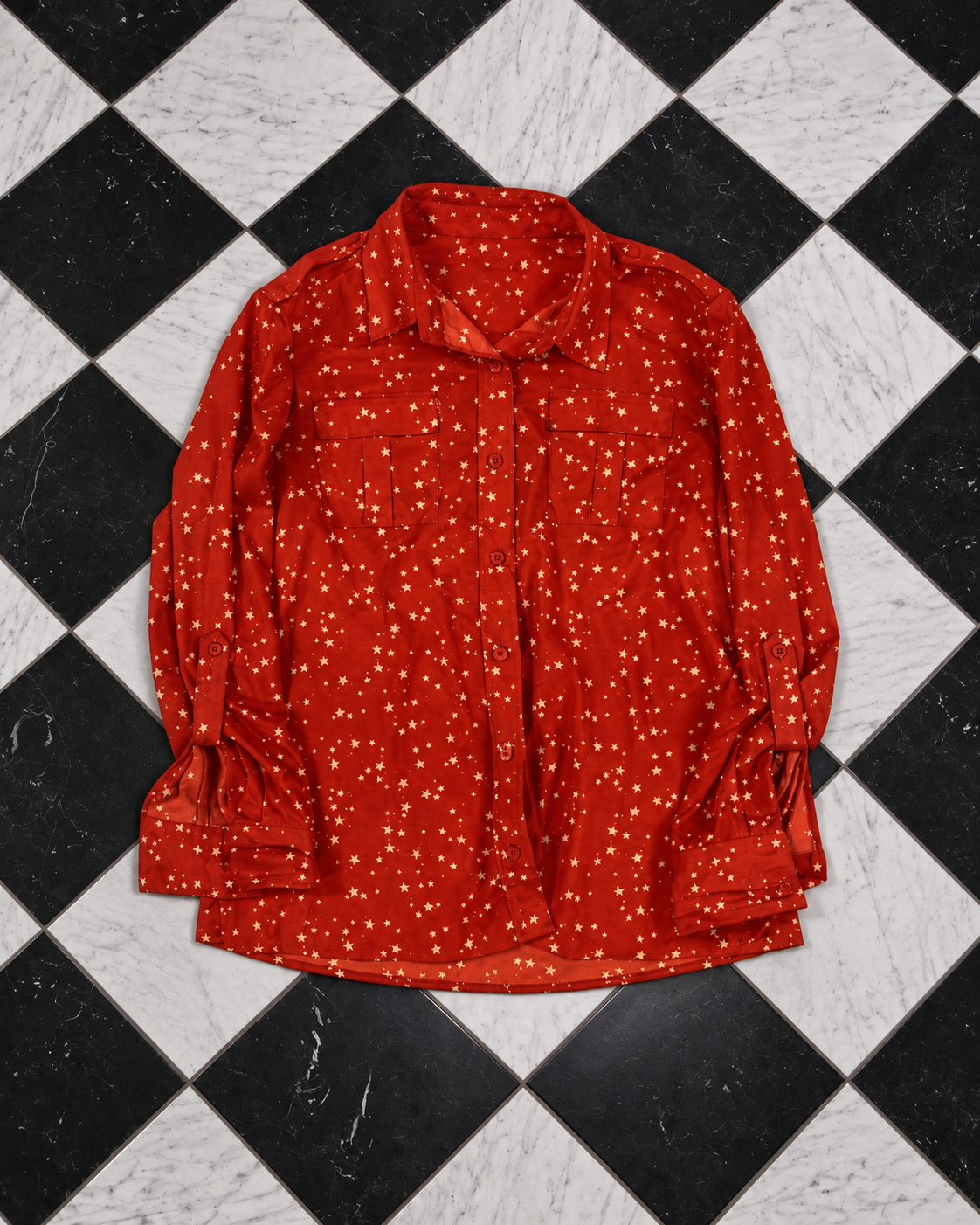 BANANA REPUBLIC Red Star-Print Shirt